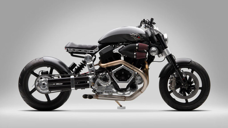 Confederate X132 Hellcat motorcycle on display