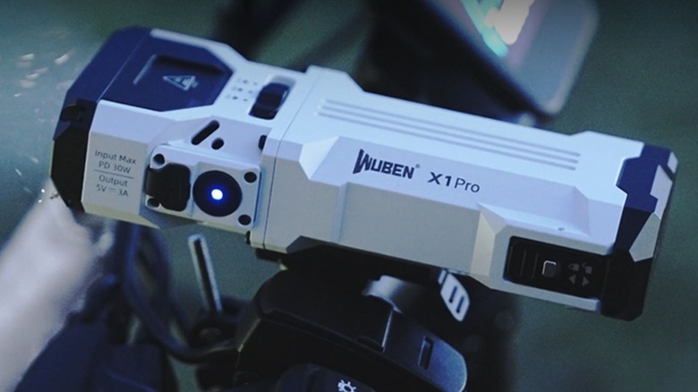 Wuben X1 Pro Flashlight on bike