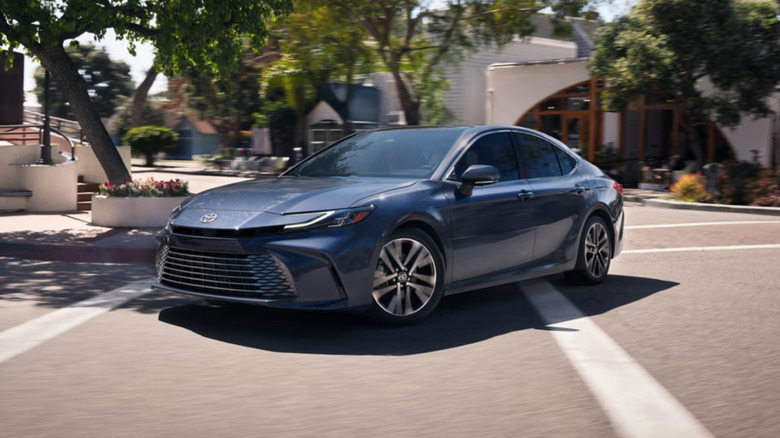 Toyota Camry rounding corner