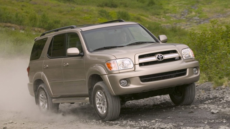 2005-2007 Toyota Sequoia on rocky terrain