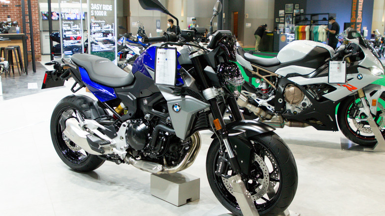 BMW F900R on display