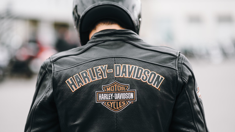 man wearing Harley-Davidson jacket