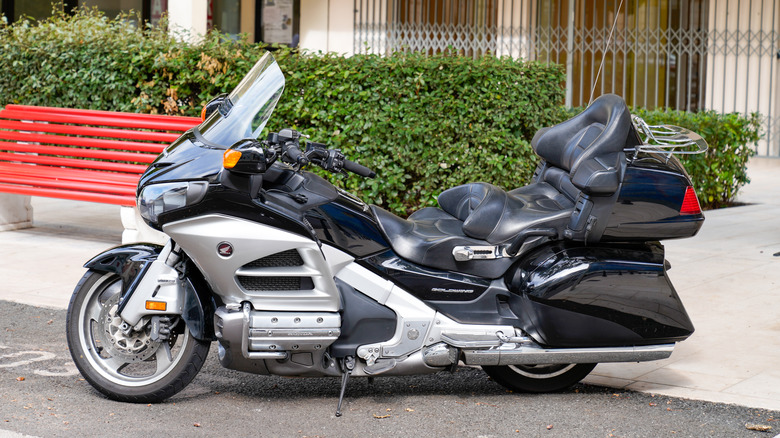Honda Gold Wing GL 1800 parked street