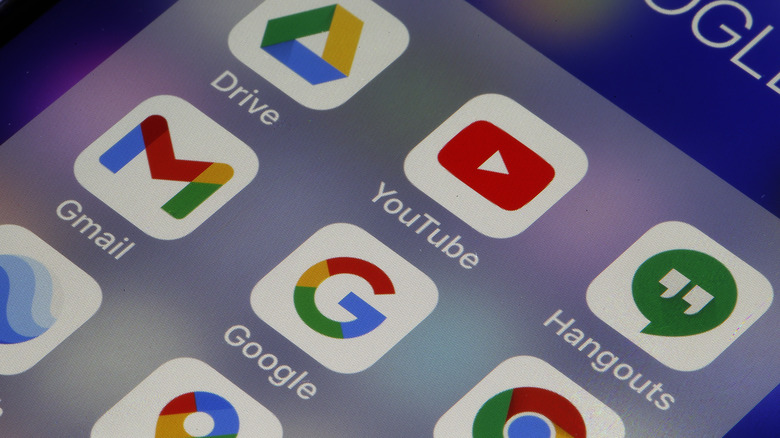 app tiles on phone