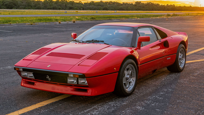 1985 Ferrari 288 GTO at sunset