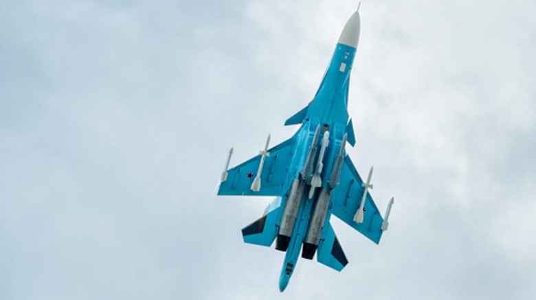 Russian Su-34 in the sky