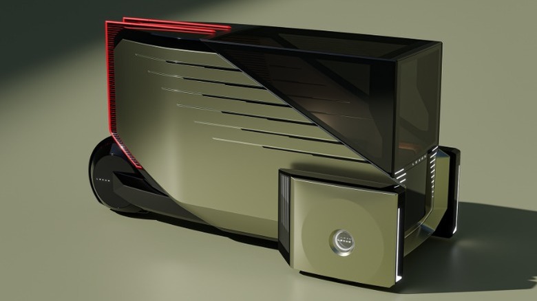 Lexus LS Micro Concept parked on gray background