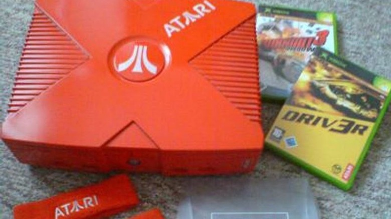 red atari xbox console