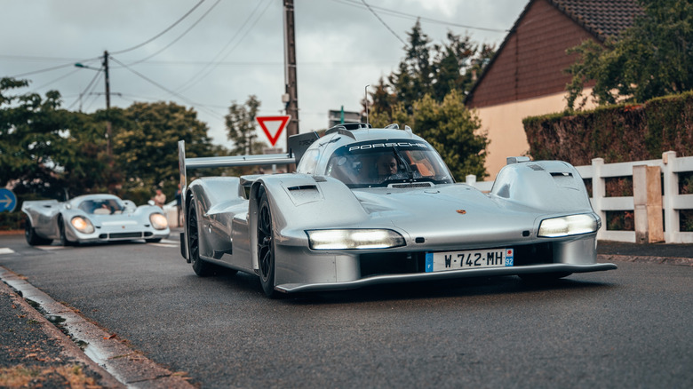 Porsche 963 RSP on roads near Le Mans