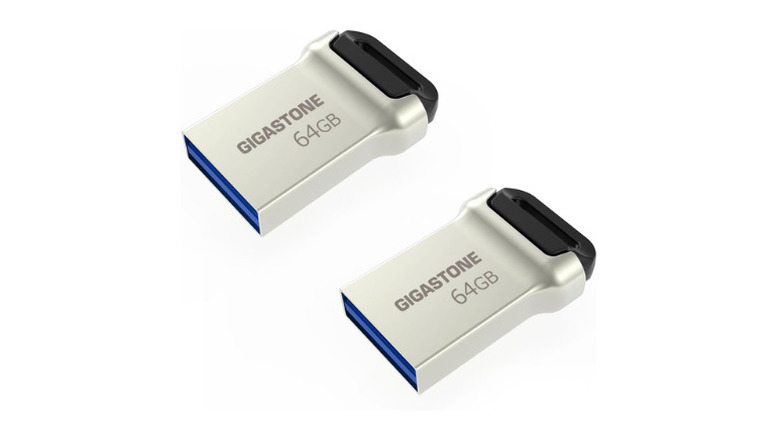 Two 64 GB Gigastone Nano USB 3.2 Flash Drives