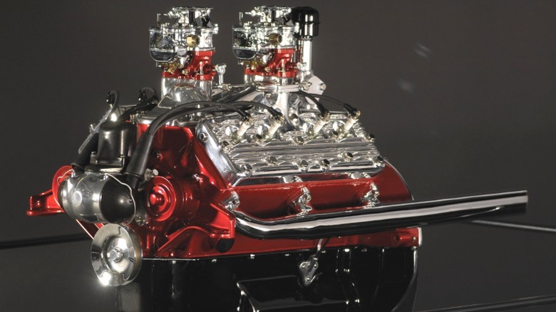 Ford 2.2-liter V8-60 Flathead engine on display