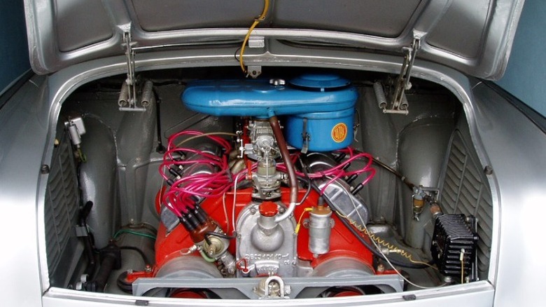 Tatra 2.5-liter V8 engine in the rear of a Tatra T603