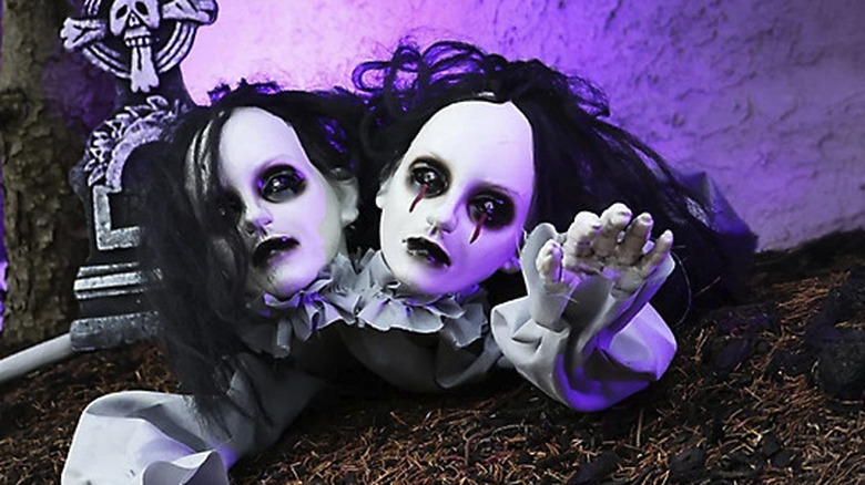 Crawling two-headed zombie from Tractor Supply