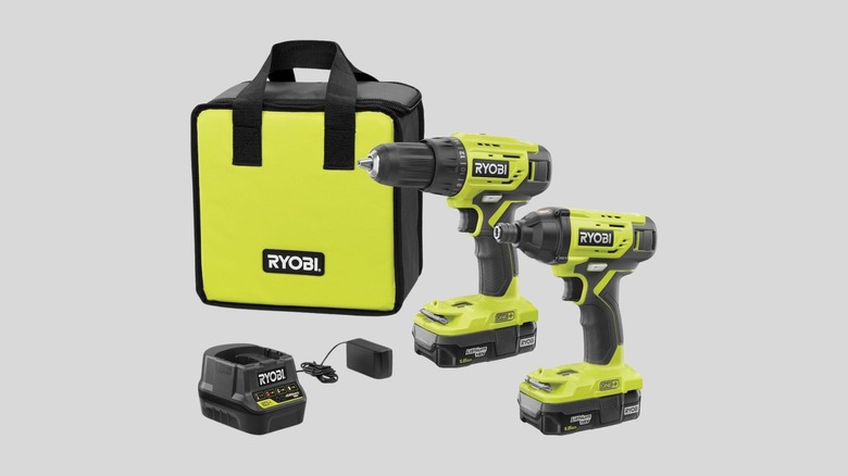 Ryobi Drill/Driver and Impact Driver Set