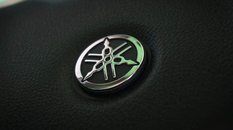 Yamaha logo close up