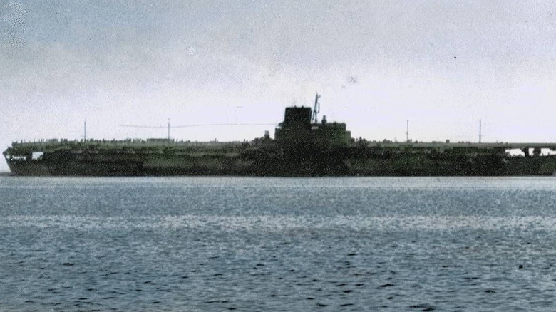 The Shinano heading out on her first and last operation