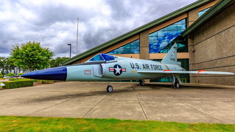 A Delta Dagger on display at a musuem