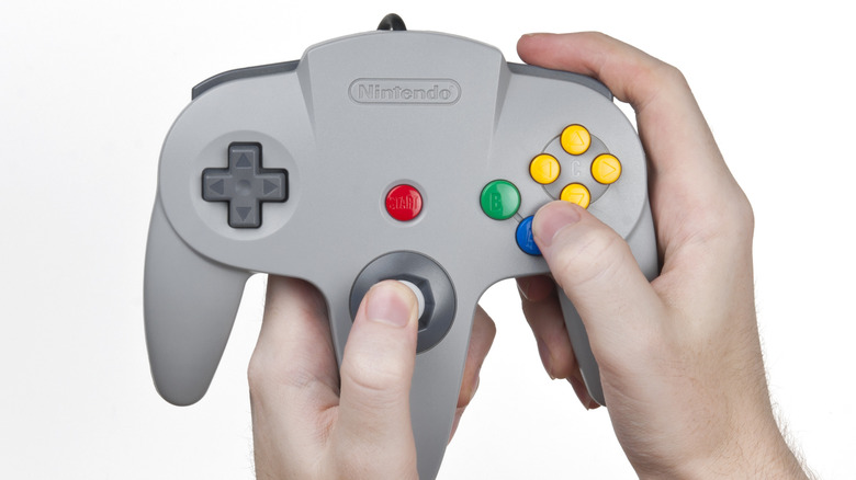 Nintendo 64 Controller being held