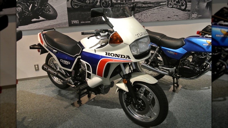 Honda Turbocharged Motorcycle CX650 TURBO in the Honda Collection Hall