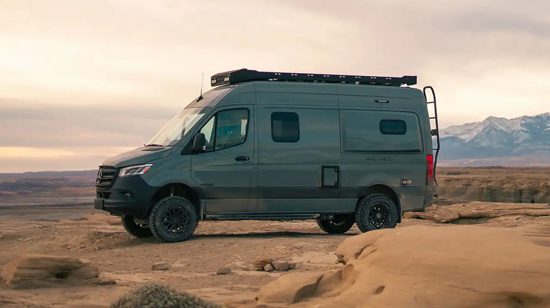 A 2025 Winnebago Revel parked in the wild