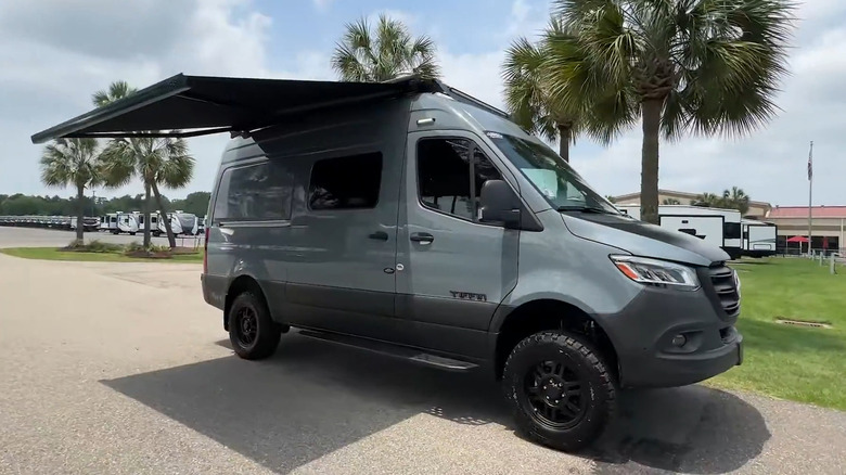 A gray 2025 Tiffin GH1 parked