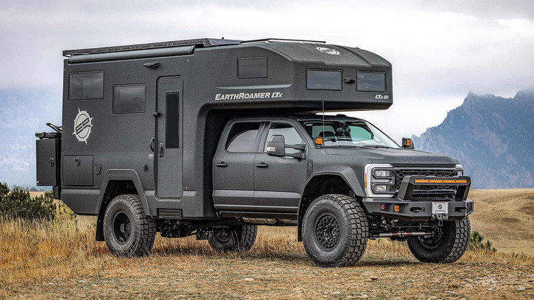 A black 2025 EarthRoamer LTx parked