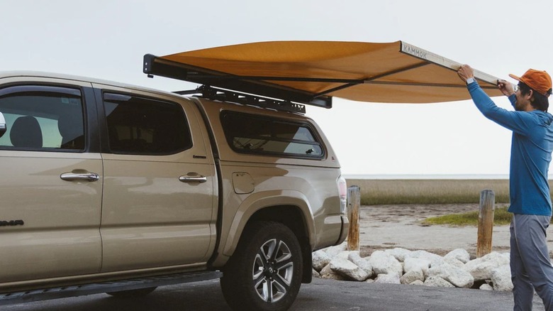 Toyota Tacoma with awning