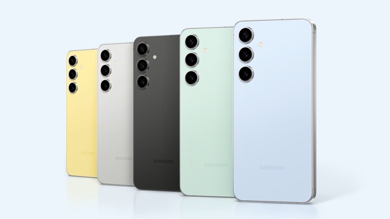 Different color options of the Samsung Galaxy S24 FE