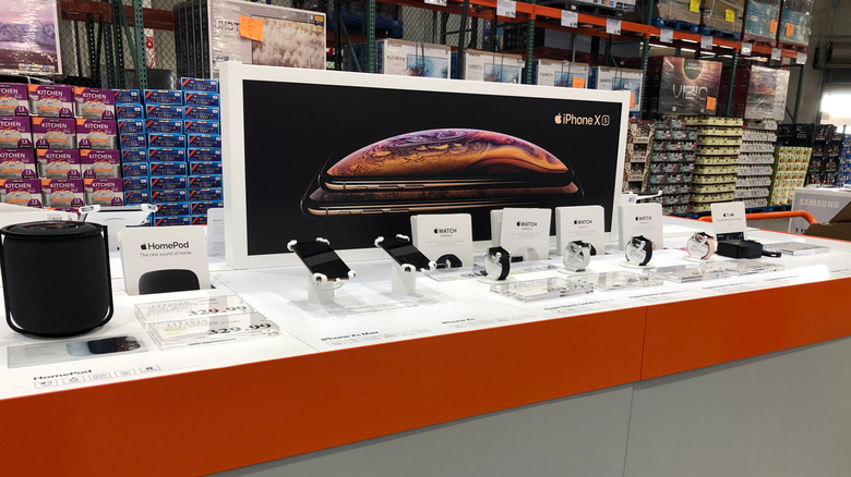 iPhones on display at Costco