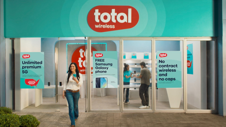 exterior of a Total Wireless store from a promotional video