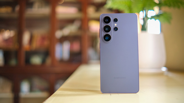 A gray Samsung Galaxy S26 Ultra on a table