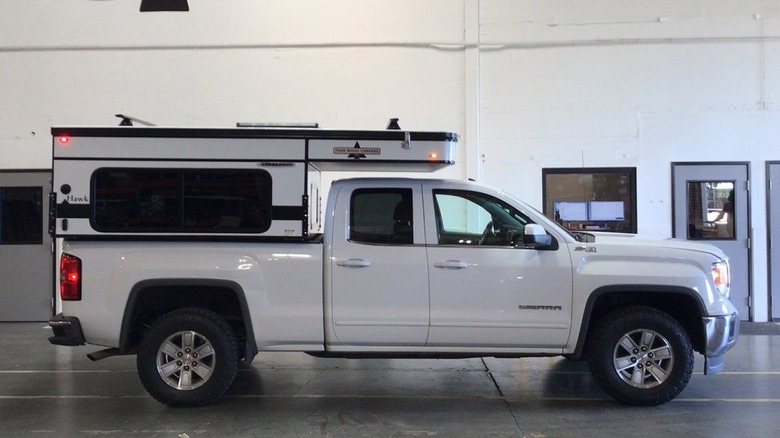 Four Wheel Campers Project M on a white truck
