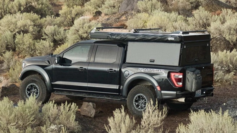 Lone Peak Camper V2 on a black Raptor