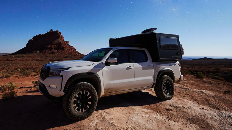 Moonlander by Radica on a white truck in the desert