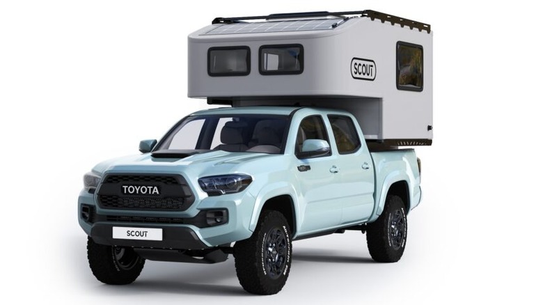 Scout Yoho hard wall camper on a Toyota