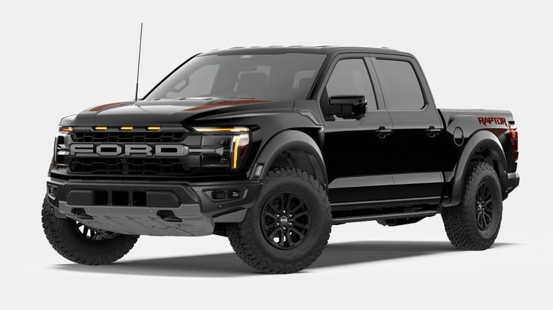 A black 2026 Ford F-150 Raptor model