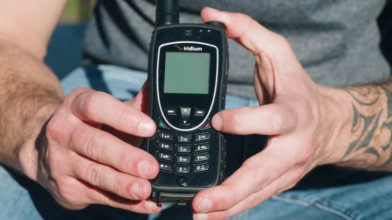 Holding phone in sunlight