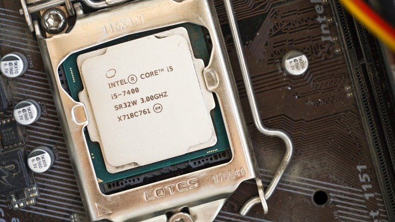 an Intel Core i5-7400 processor