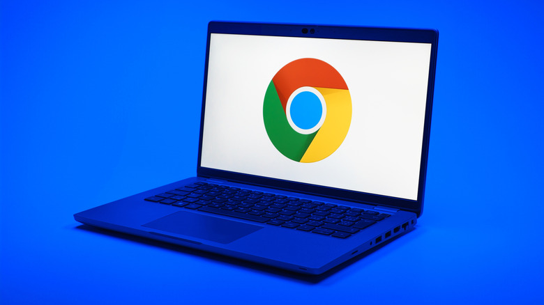 Chrome on laptop browser