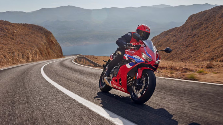 Honda CBR650R bike on road