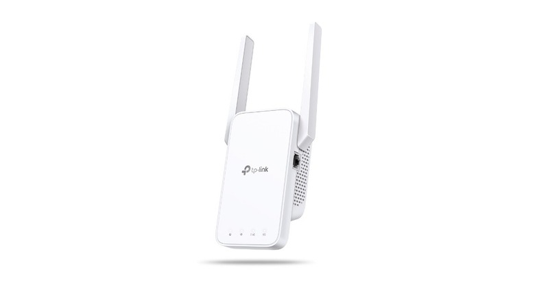 Wi-Fi extender on white background