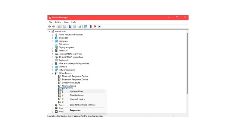 Device Manager in Control Panel