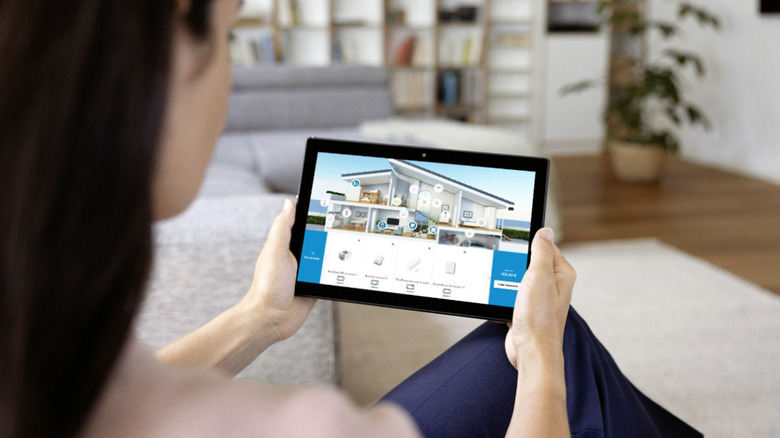 Bosch smart home products displayed on menu