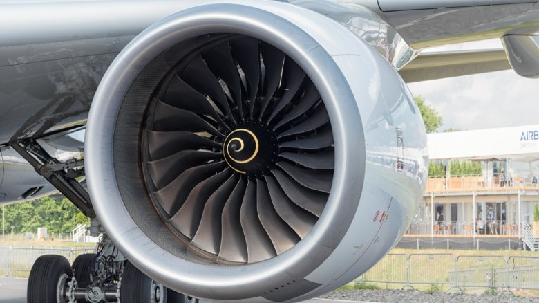 Rolls-Royce Trent XWB engine on Airbus A350