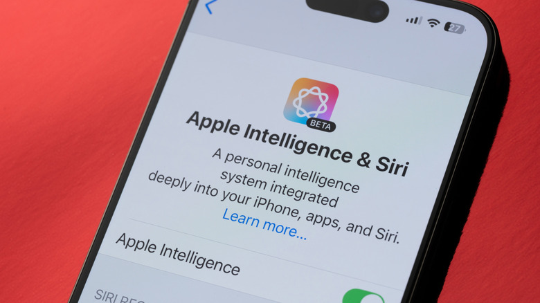 Apple Intelligence on iPhone screen