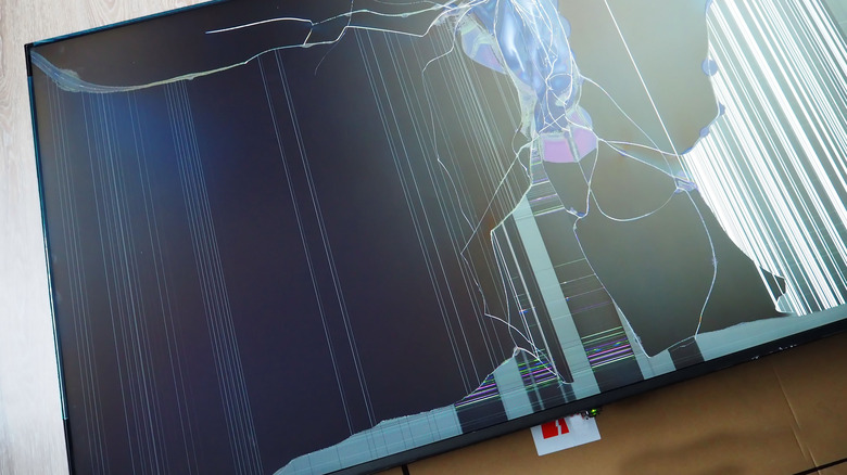 fragile flat panel tv