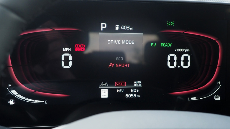 Sport mode in Kia Niro PHEV