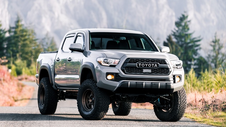 Toyota Tacoma parked