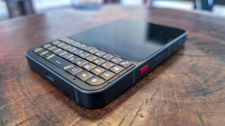Unihertz Titan 2 Elite smartphone posed on table