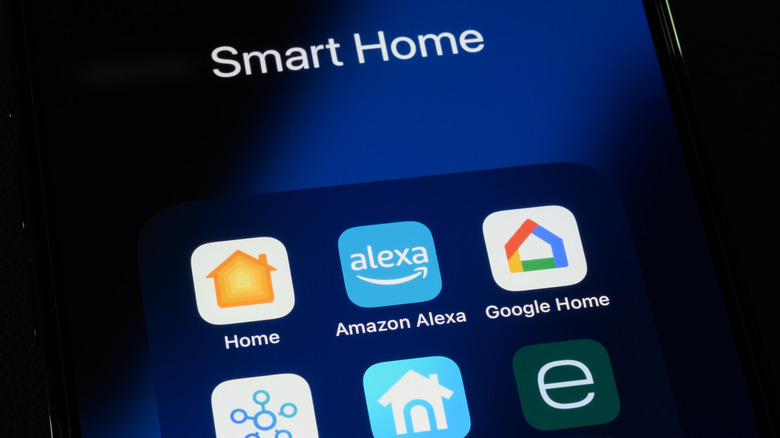 smart home apps on an iPhone
